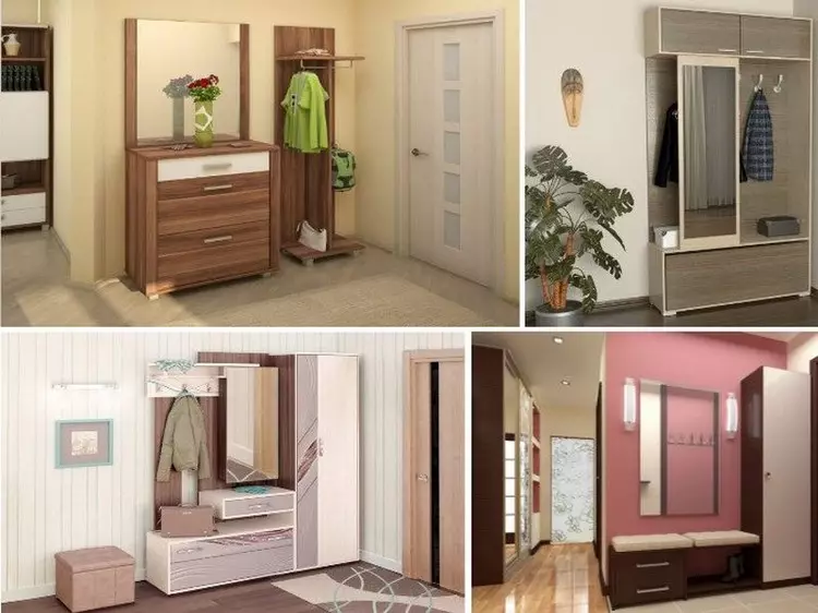 Väike koridori sisemus: Kuidas panna kõik mööbel väikesesse ruumi (39 fotot)