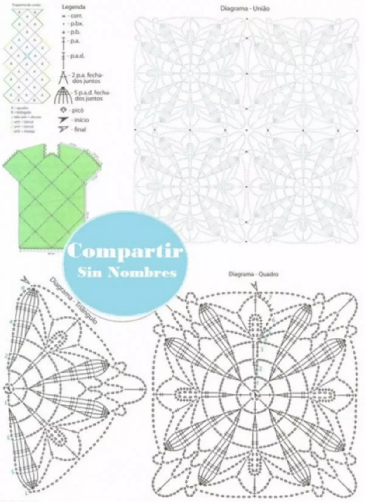 Square Crochet動機用於開襟羊毛衫：具有照片和視頻的方案