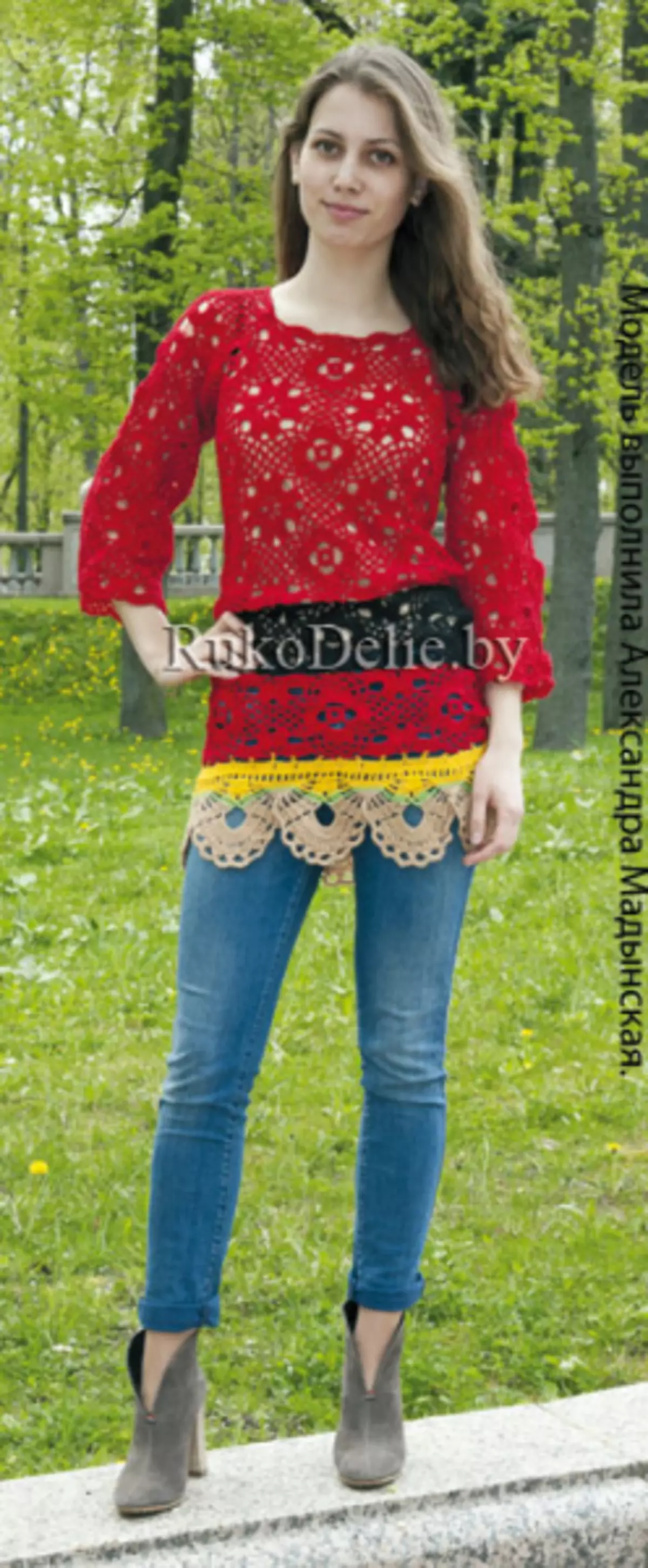 Square Crochet motiven foar cardigan: Skema's mei foto's en fideo