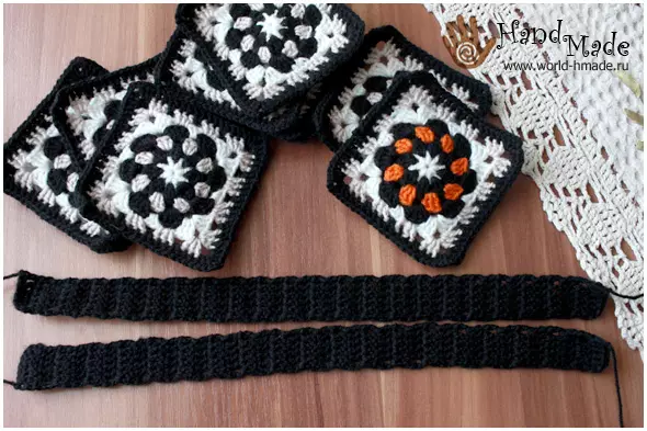 Motif Crochet Square untuk Cardigan: Skema dengan foto dan video