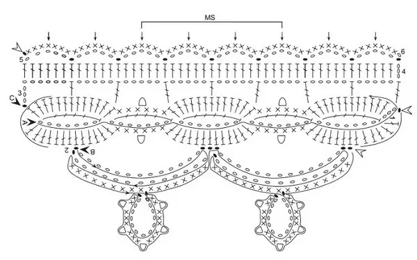 Schöne Bestecktücher mit gestrickter Grenze mit ihren eigenen Händen