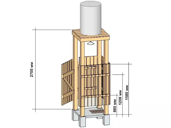 如何在小屋上製作木製淋浴？