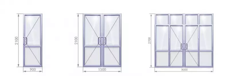 Жеке үйдегі PVC кіреберіс есіктері (металл пластик)