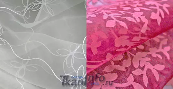 Тънка прозрачна тъкан: видове, заглавия, функции