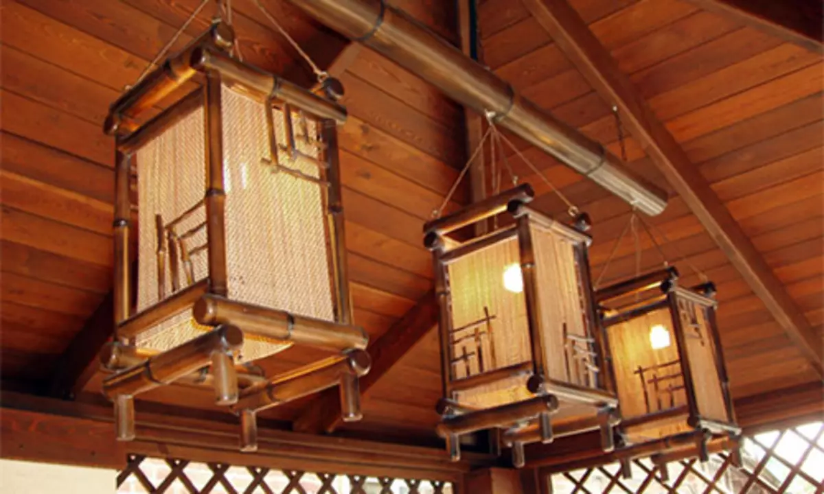 Lampen vom Bambus mit ihren eigenen Händen machen