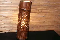 Gerðu lampar úr bambus með eigin höndum