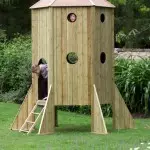 Drewniany dom dla dzieci: Materiały, producenci, modele