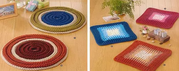 Rug juu ya mwenyekiti wa crochet: mpango na maelezo kwa Kompyuta na video