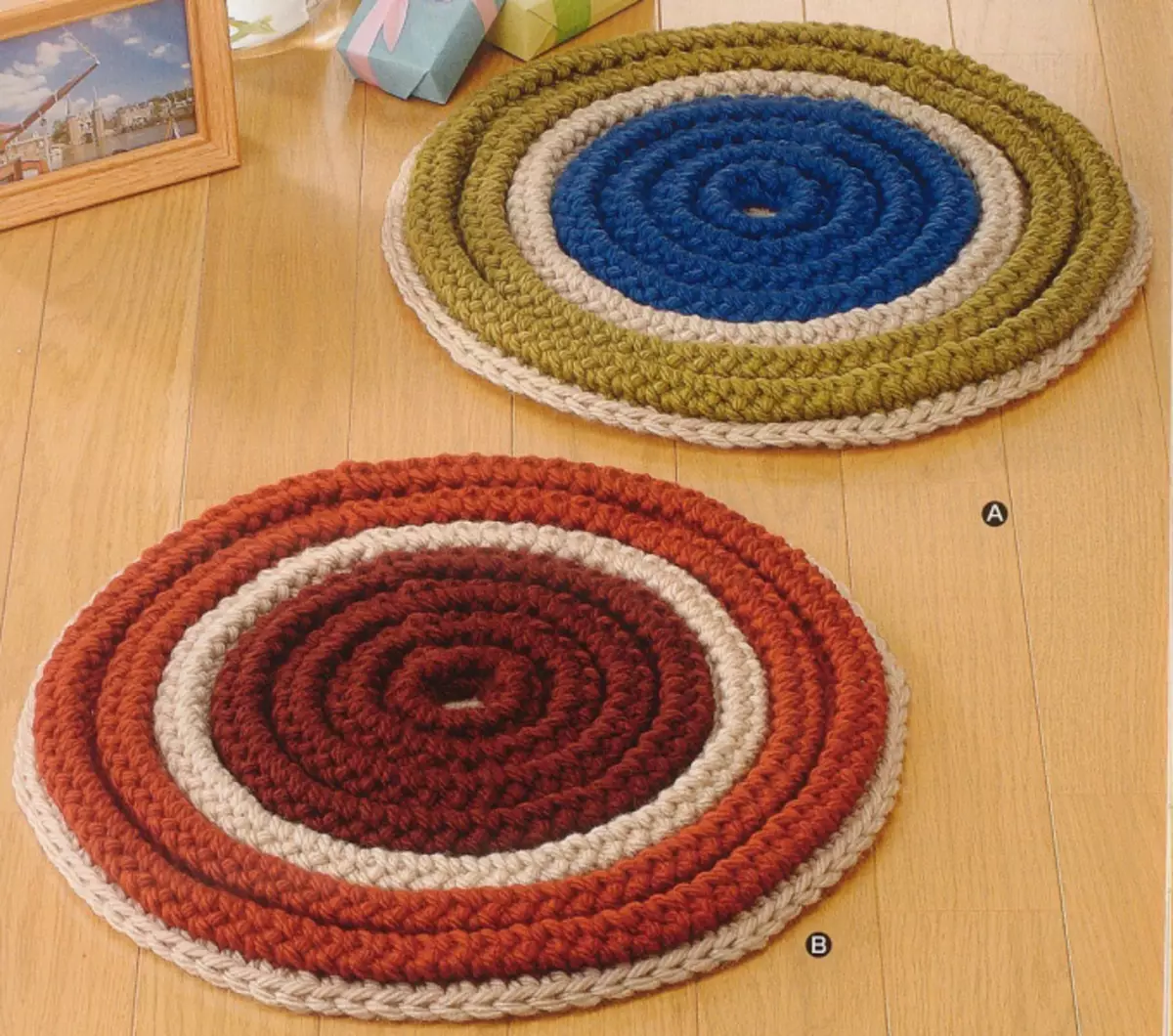 Karpet pada kursi crochet: Skema dan deskripsi untuk pemula dengan video