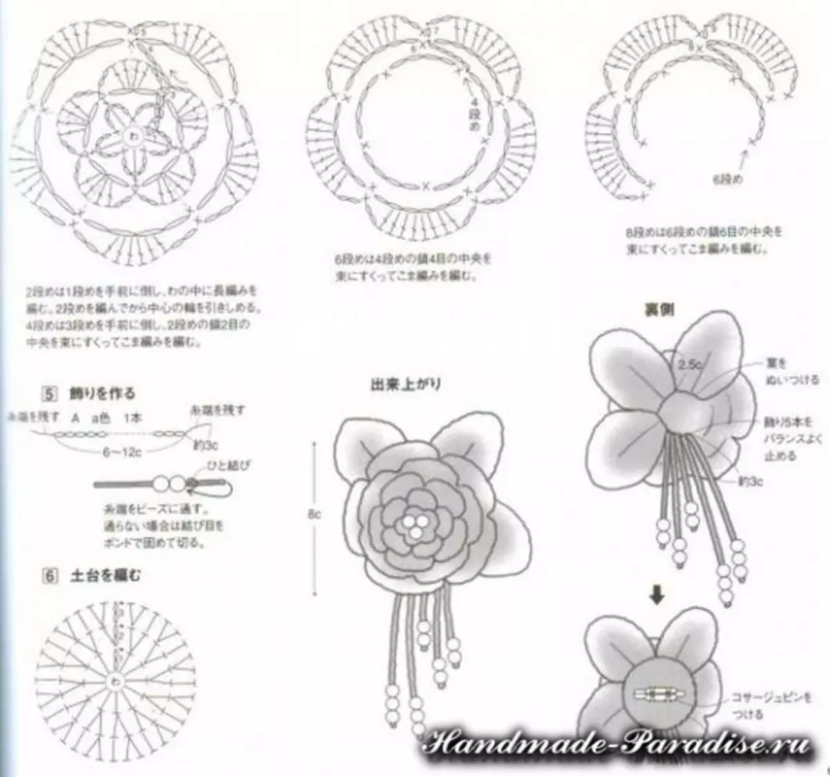 Flower Rug: Stap-vir-stap meester klas met skemas en foto's