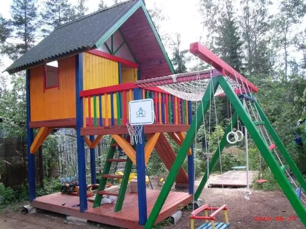 Hoe maak je een speeltuin: 70 foto's van echte gebouwen