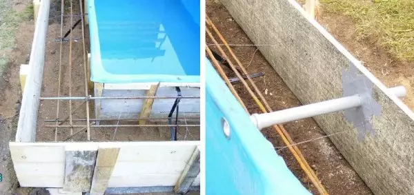 Hur man gör en swimmingpool på stugan: Fotorapporter + Video