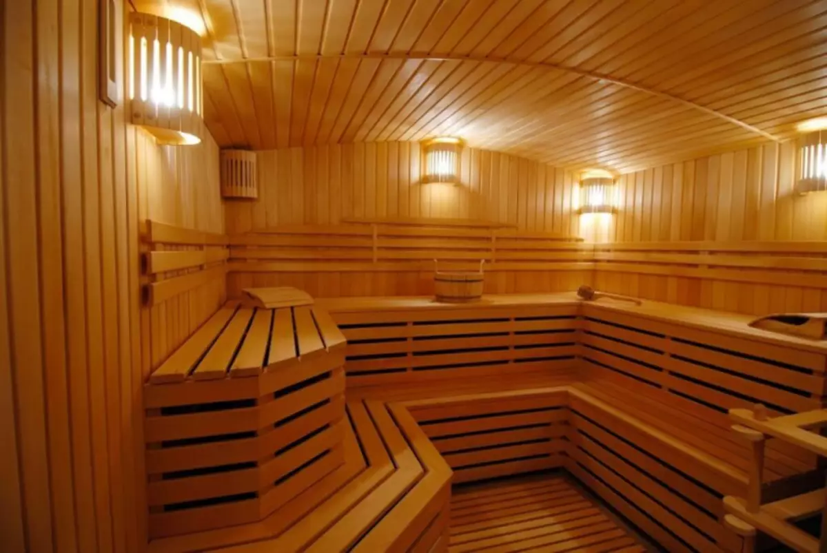 Caltal baserria: sauna modernoa
