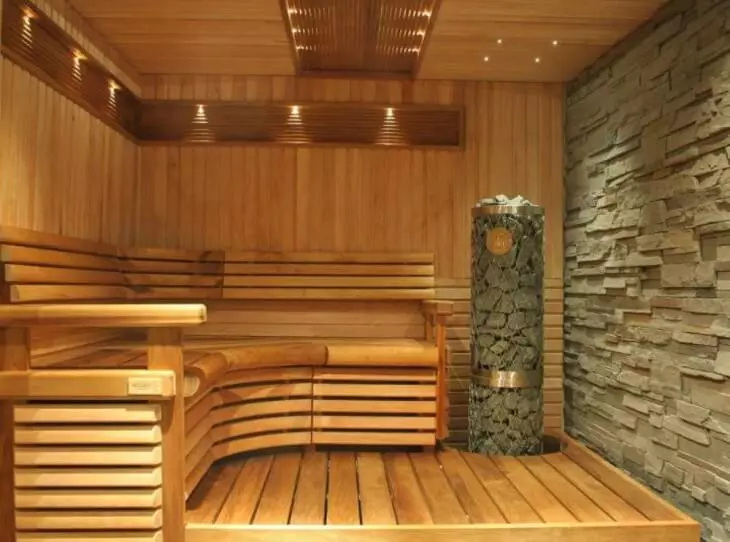 Casa de camp Caltal: sauna moderna