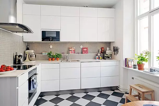 Nápady na interiér malej kuchyne 4-8 m2 (26 fotografií)