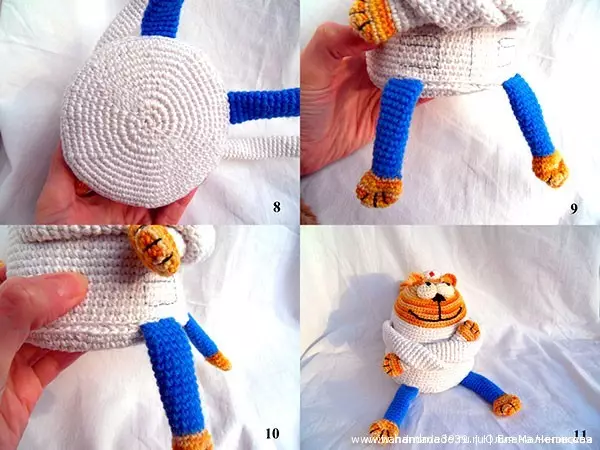 Mphaka crochet: chiwembu ndi kufotokozera kwa kalasi ya Master ndi kanema