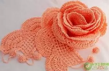 Misteryosong knitted rosas. Mga laraw ug paghulagway