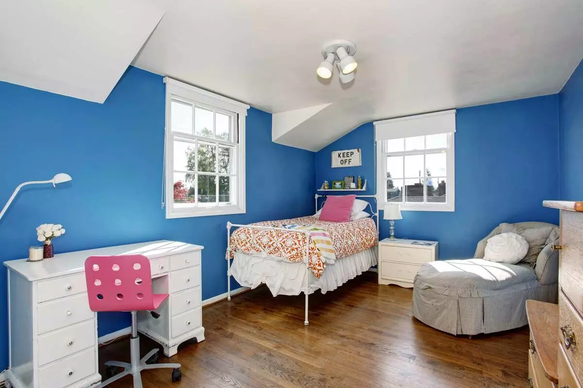 6 sắc thái trên việc sử dụng màu xanh trong nội thất của phòng trẻ em
