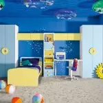 6 nyanser på bruken av blått i det indre av barnas rom
