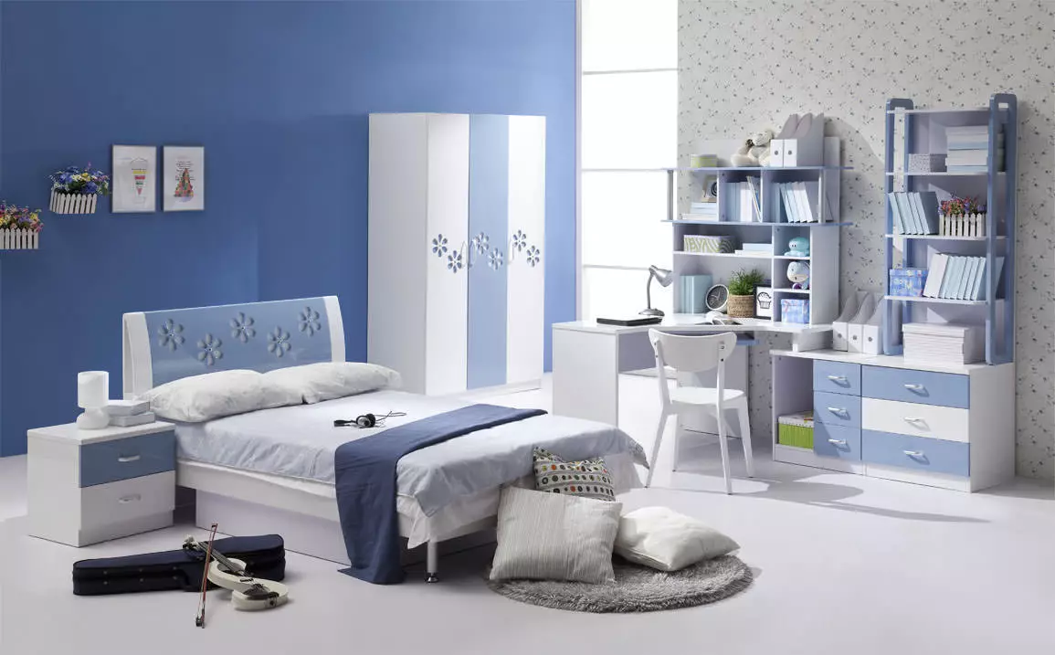 6 nuansa pada penggunaan biru di interior kamar anak-anak