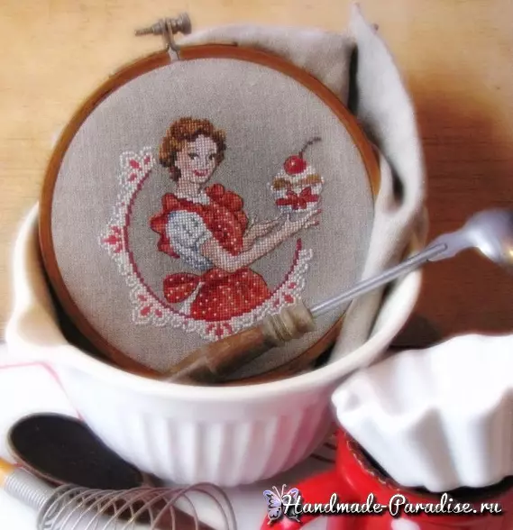 French Chic. Vintage Cross Embroidery