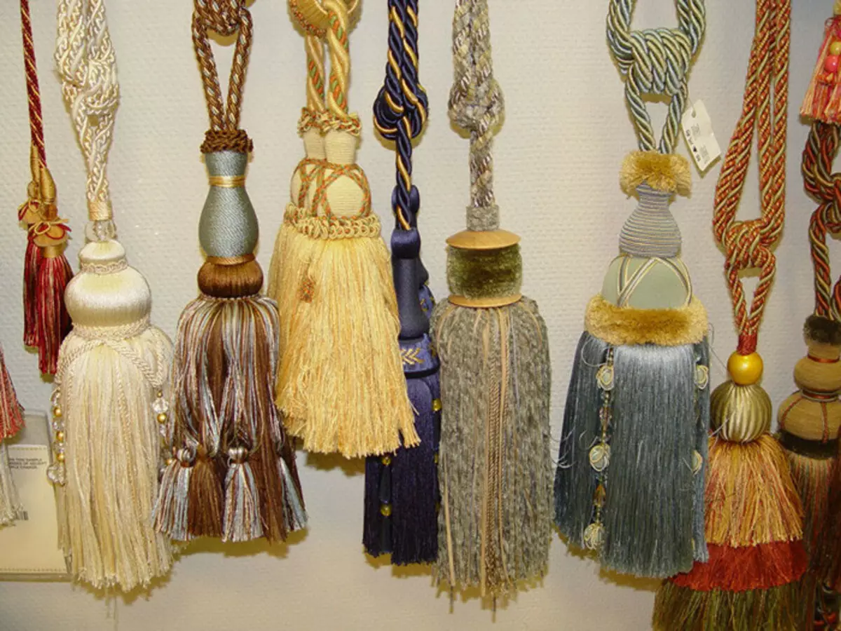 Како да се врзуваат четка за завеси: Прекрасни јазли