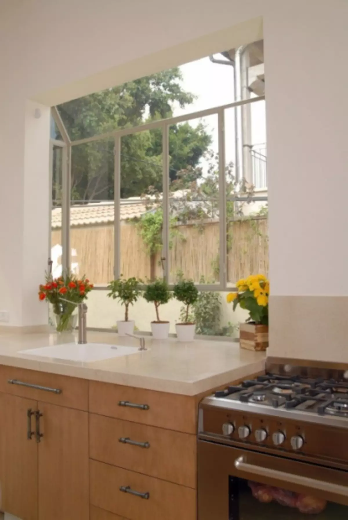 Slik bruker du et vinduskarmer på kjøkkenet (65 bilder)