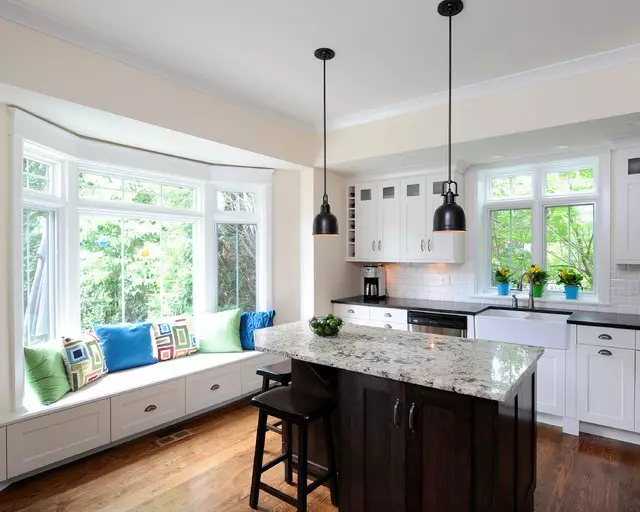 Cara menggunakan ambang jendela di dapur (65 foto)