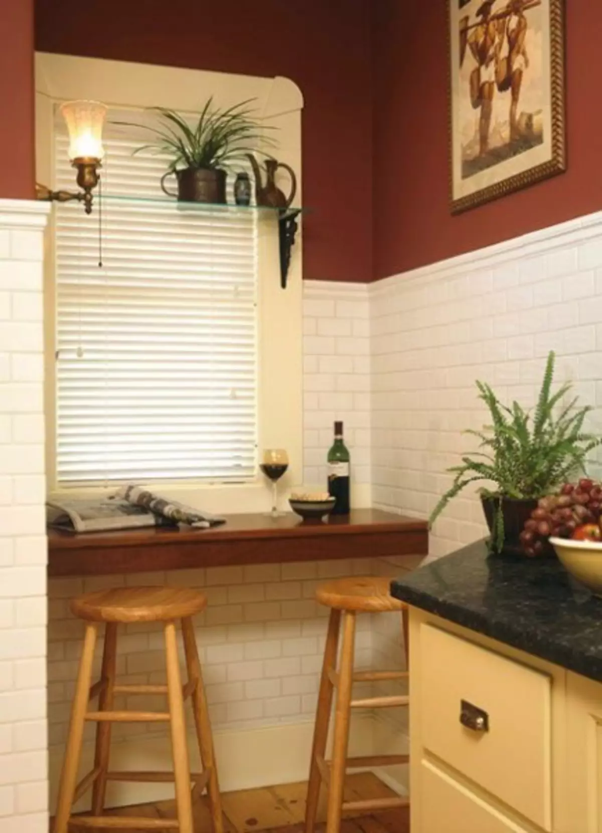 Hur man använder ett fönsterbrädor i köket (65 foton)