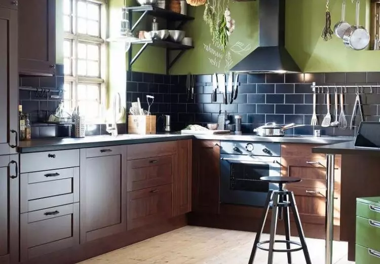 Taskukohane ja praktiline atraktiivsus: köögid IKEA teie kodu sisemuses (36 fotot)