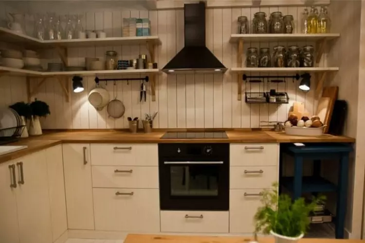 Atractivo e práctico atractivo: cociñas IKEA no interior da súa casa (36 fotos)