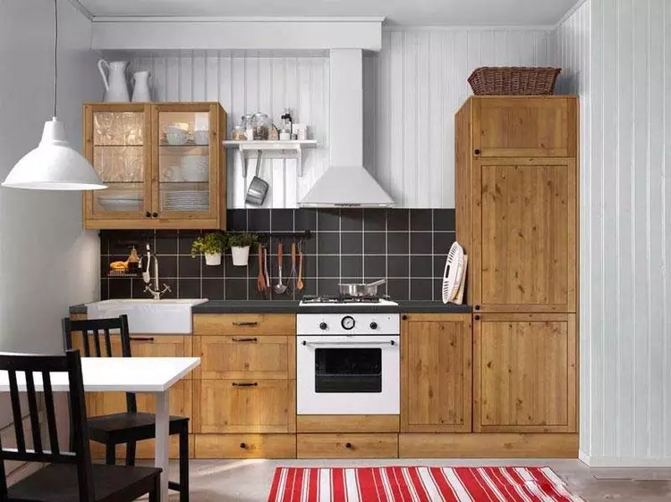 Atractivo e práctico atractivo: cociñas IKEA no interior da súa casa (36 fotos)