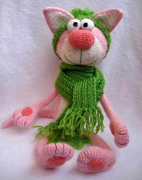 Kat amiguruchi crochet foar begjinners: skema mei beskriuwing en fideo