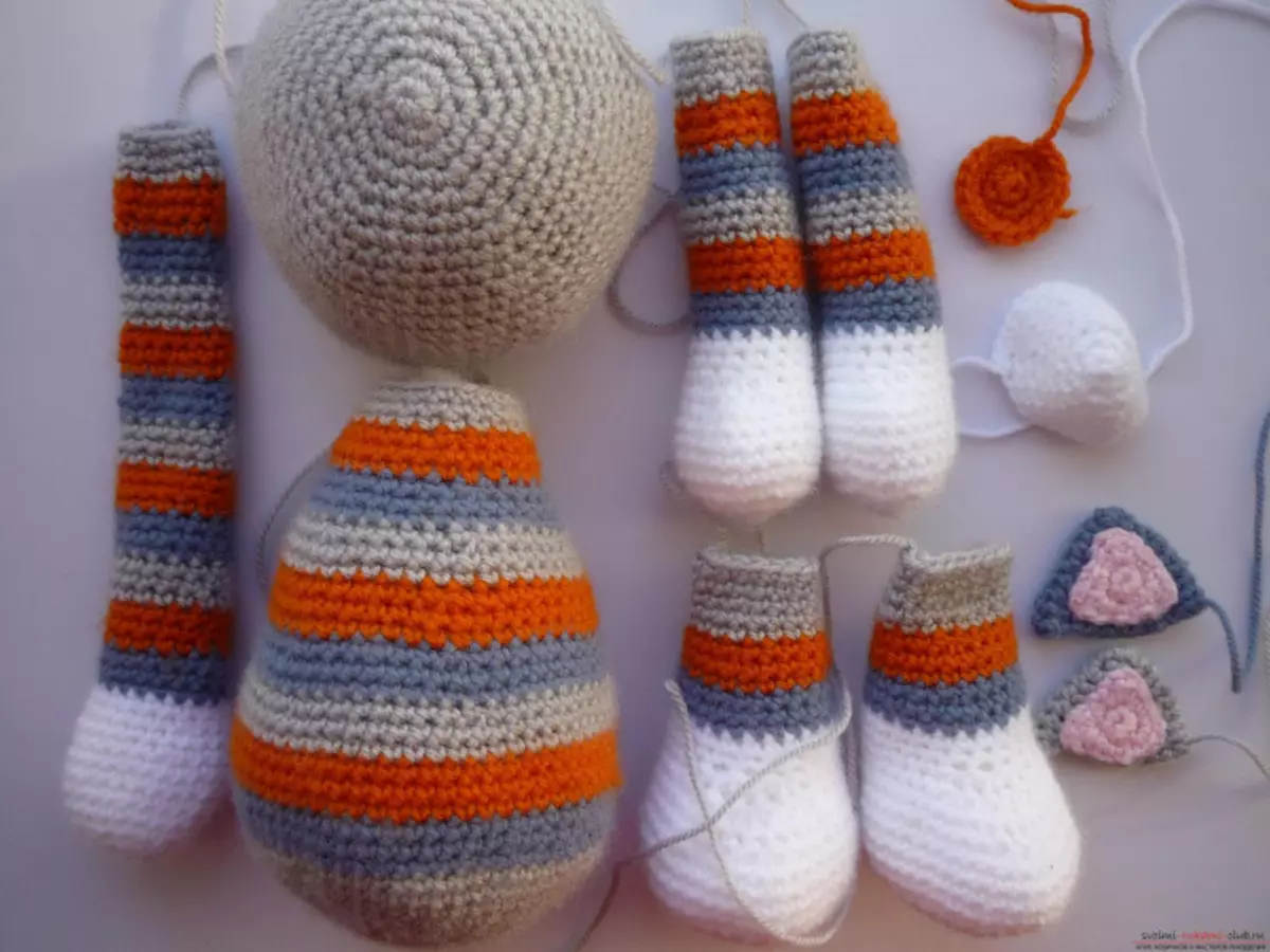 Cat Amiguruchi Crochet għal dawk li jibdew: skema b'deskrizzjoni u vidjow