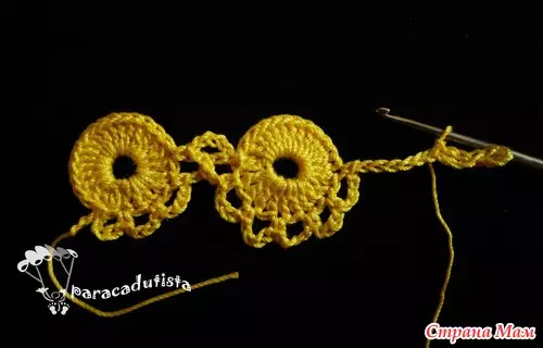 Čipka Circuit Crochet bez trhania Thread: Master Class s popisom a videom