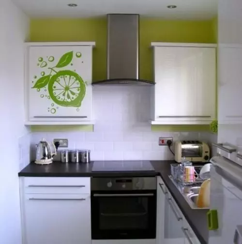 5 dapur persegi. m. interior foto. Desain dapur dalam contoh