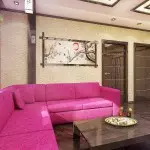Roze kleur in de omgeving van verschillende kamers: verschillende gebruiksregels