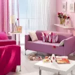 ვარდისფერი ფერი სხვადასხვა ოთახების პარამეტრებში: გამოყენების რამდენიმე წესი