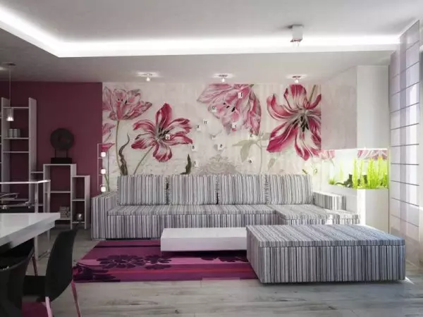 Dzīvojamās istabas dizaina idejas: zonējums, tapetes, mēbeles