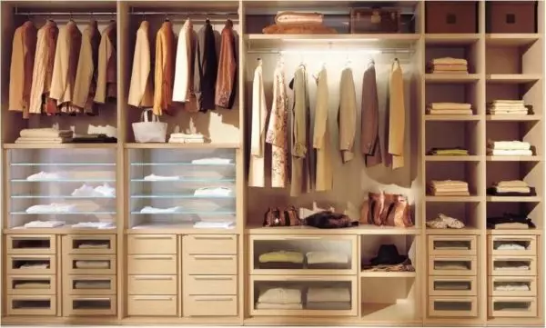 How to organize a wardrobe inside