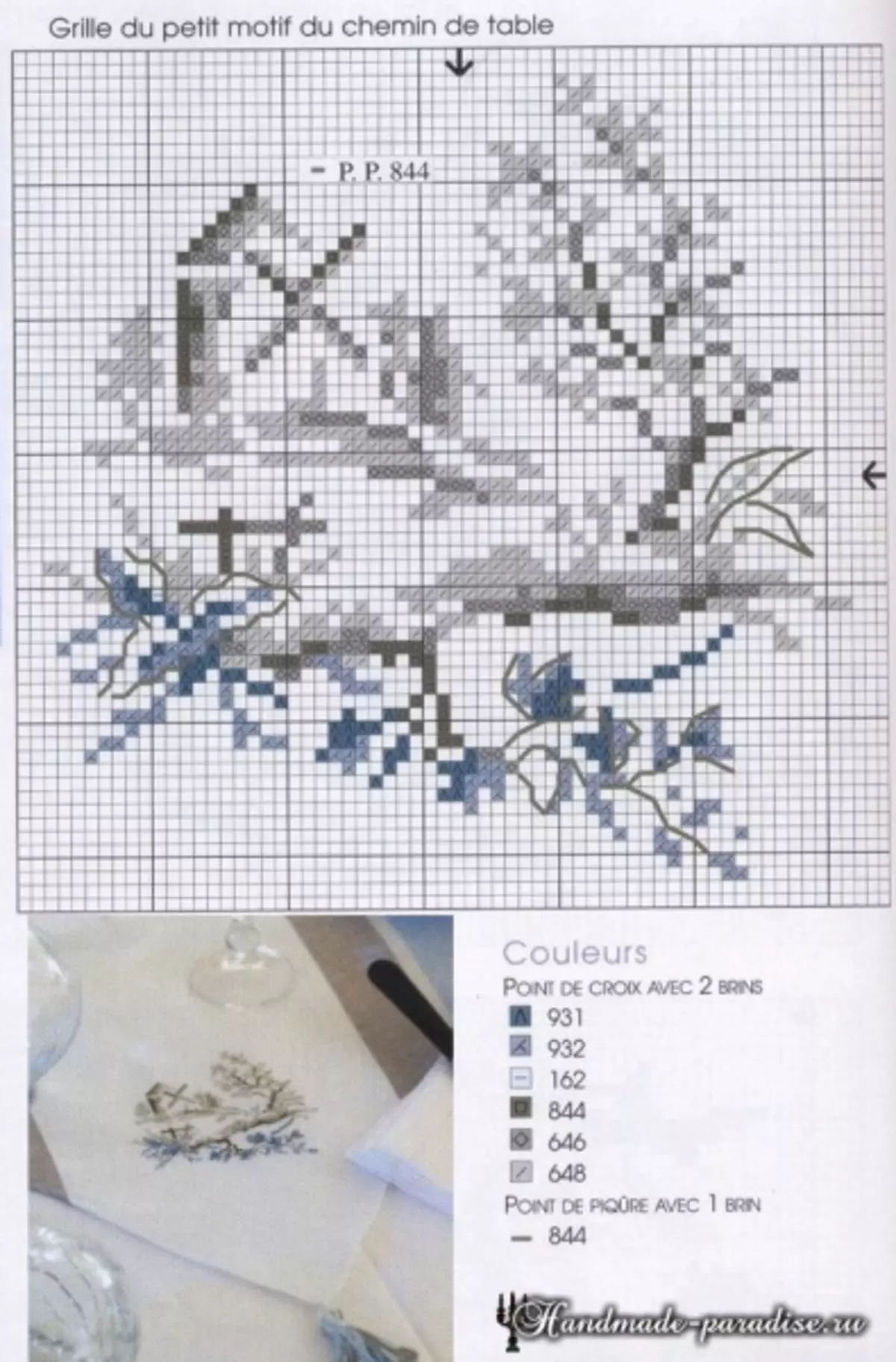 Monochrome cross-stitch. Mga Scheme.