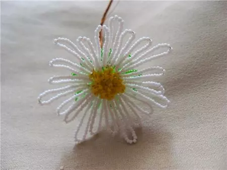 Bead Chamomile: kelas induk pada bunga menenun
