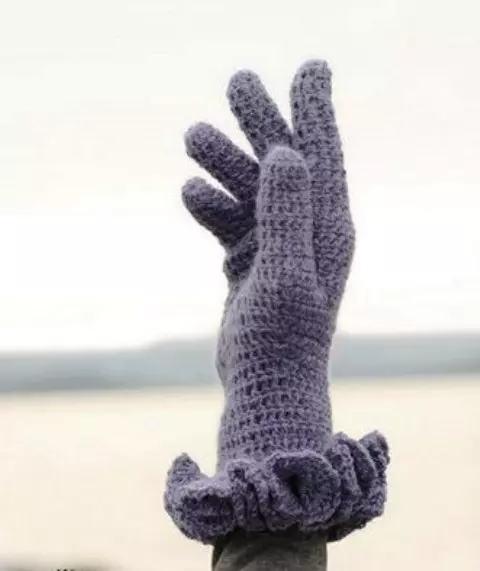 Crochet গ্লাভস: beginners জন্য কর্মশালার পরিকল্পনা এবং বিবরণ