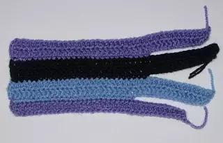 Crochet Gloves: Skemo kaj priskribo de la laborejo por komencantoj