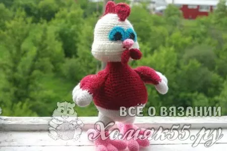 Rooster Amigurum Crochet. Schemes լուսանկարներով եւ տեսանյութով
