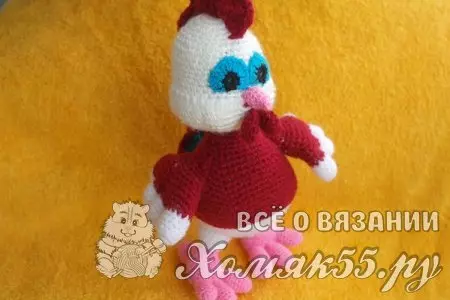 I-Rooster Amigurum Crochet: Izinhlelo ezinezithombe nevidiyo