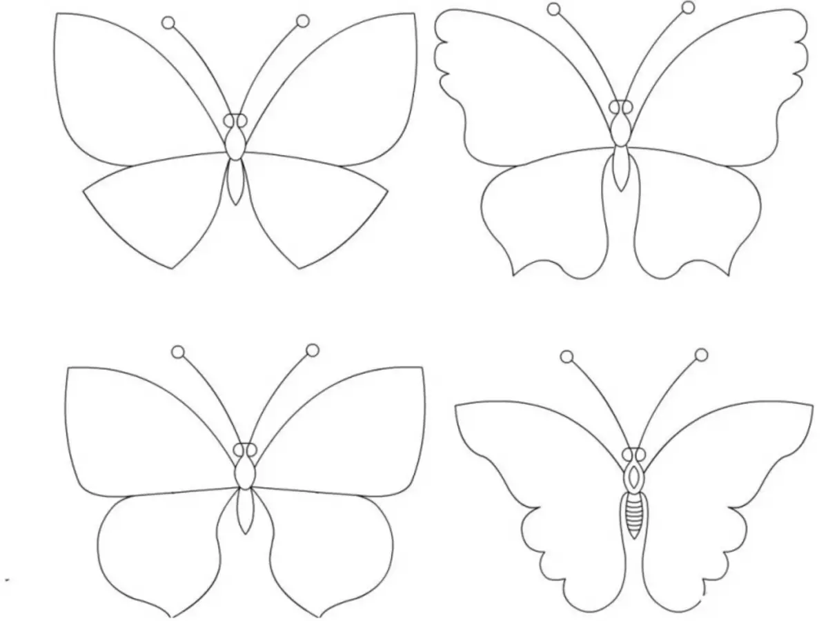 Motýli pro záclony Udělejte to sami: Možnosti