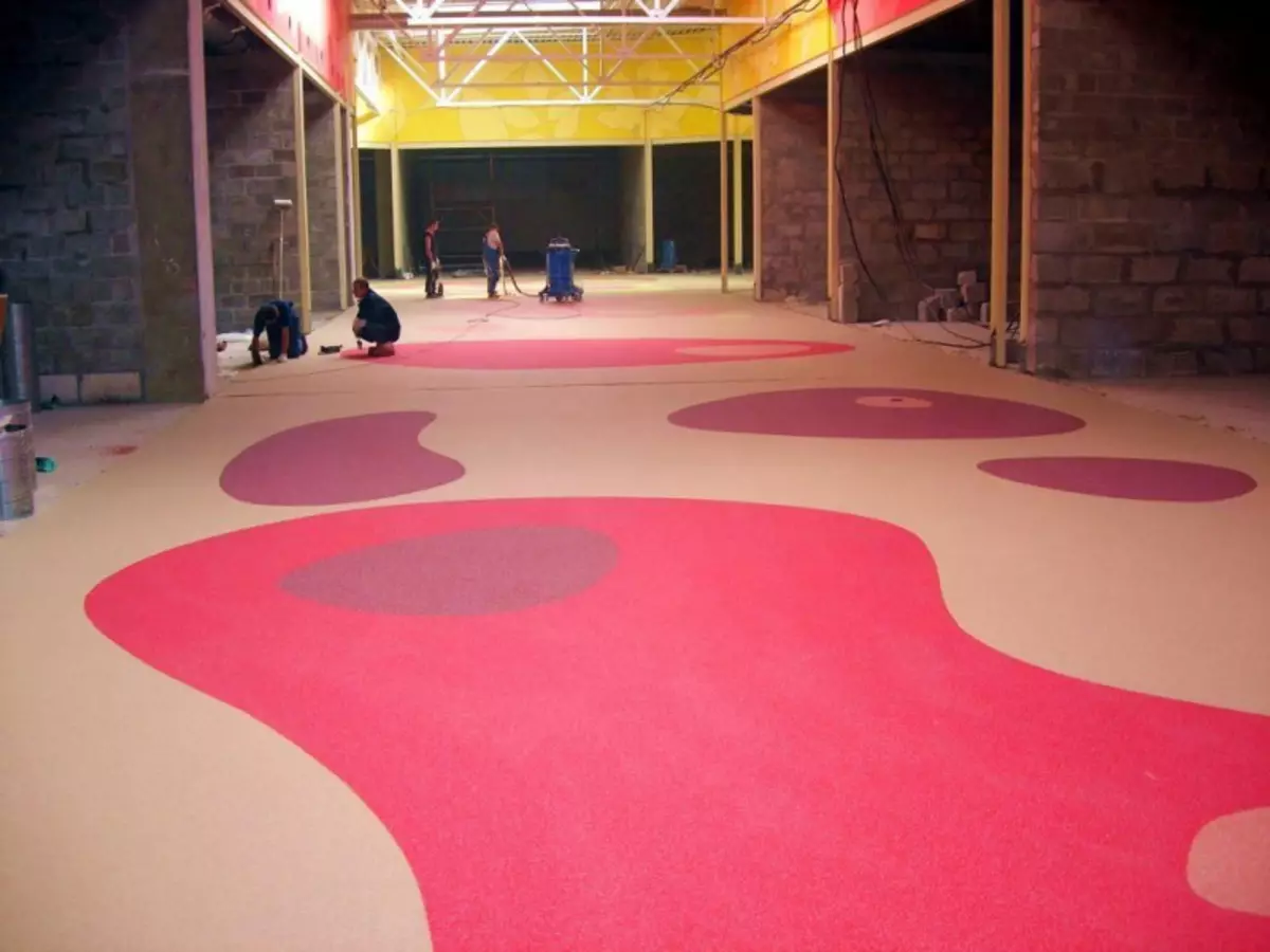 Polymer flooring for the floor: the order of the device