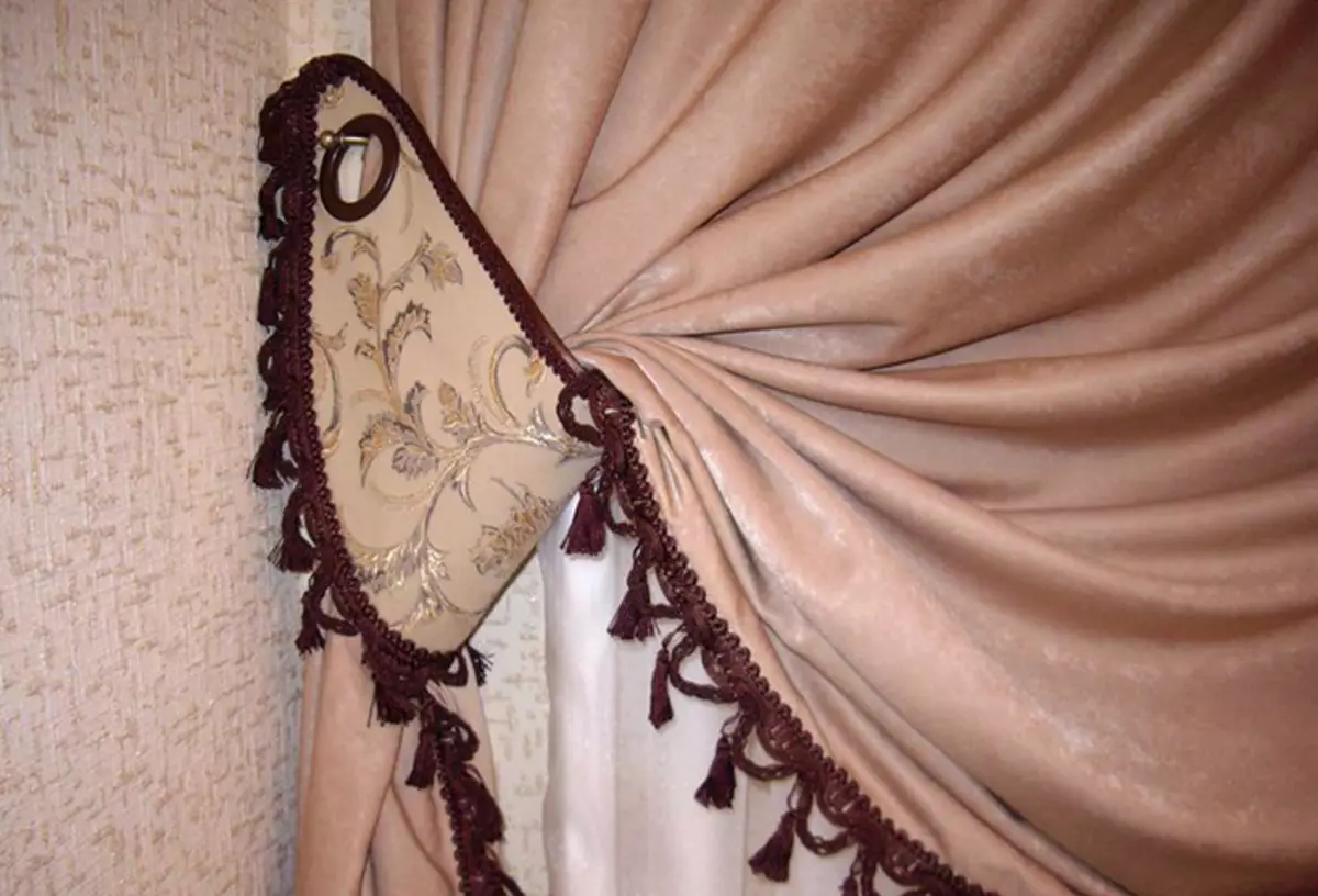 Garters for curtains with their own hands: Create original accessories