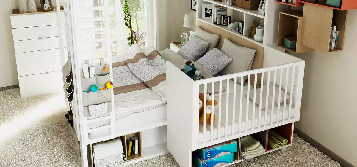 如何將公寓工作室分區為嬰兒的出生？